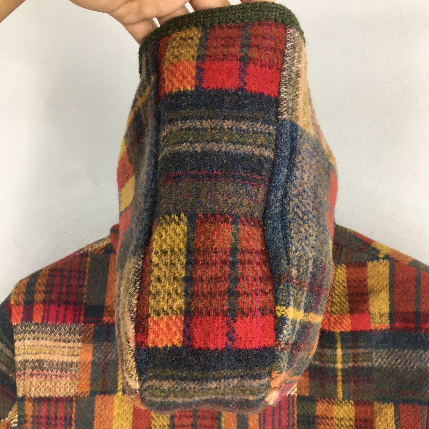 Steinbock Austria Plaid Checkered Wool Harrington Jacket Medium