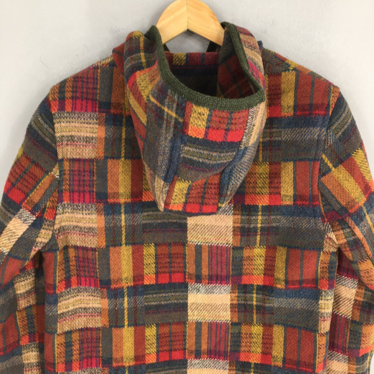 Steinbock Austria Plaid Checkered Wool Harrington Jacket Medium