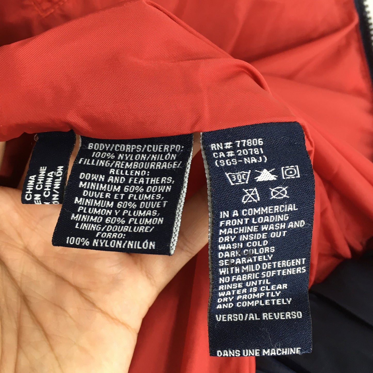 Tommy Hilfiger Bomber Puffer Jacket Small