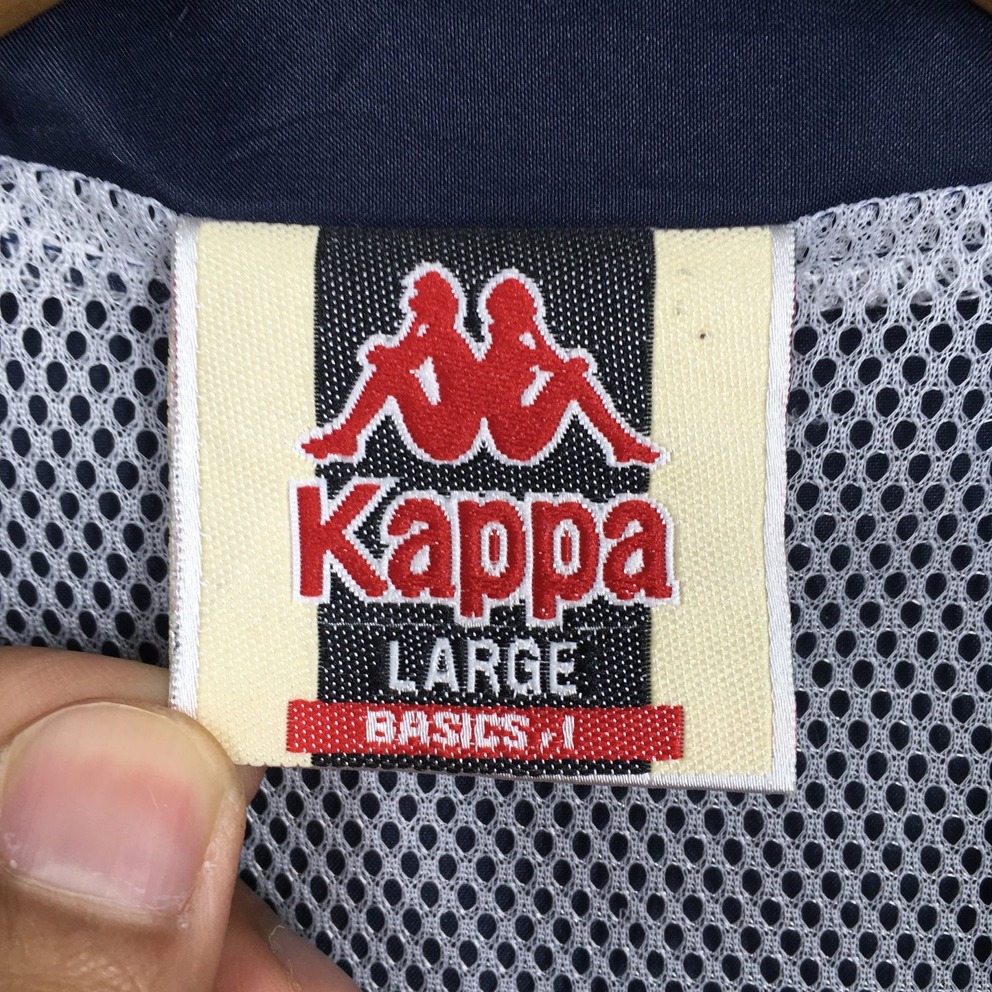 Kappa Sport Italia Blue Jacket Windbreaker Large