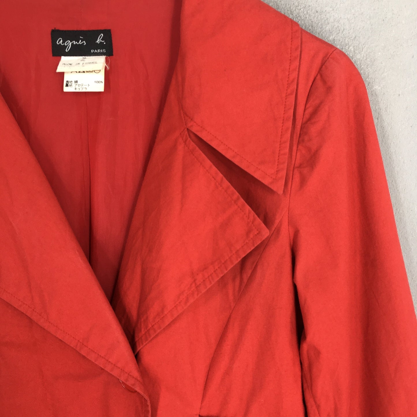 Agnes B Homme Red Coat Blazer Women Medium