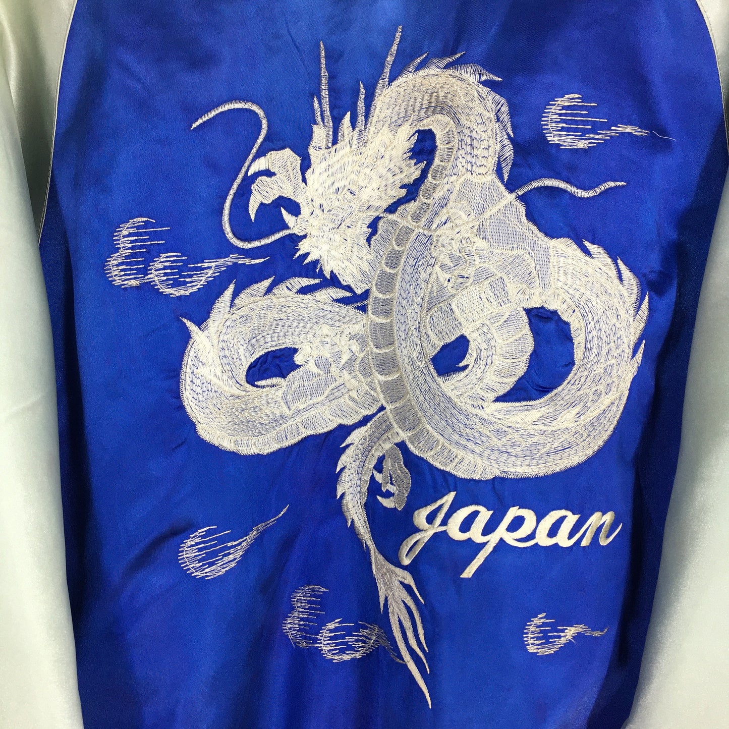 Sukajan White Dragon Japanese Jacket Large