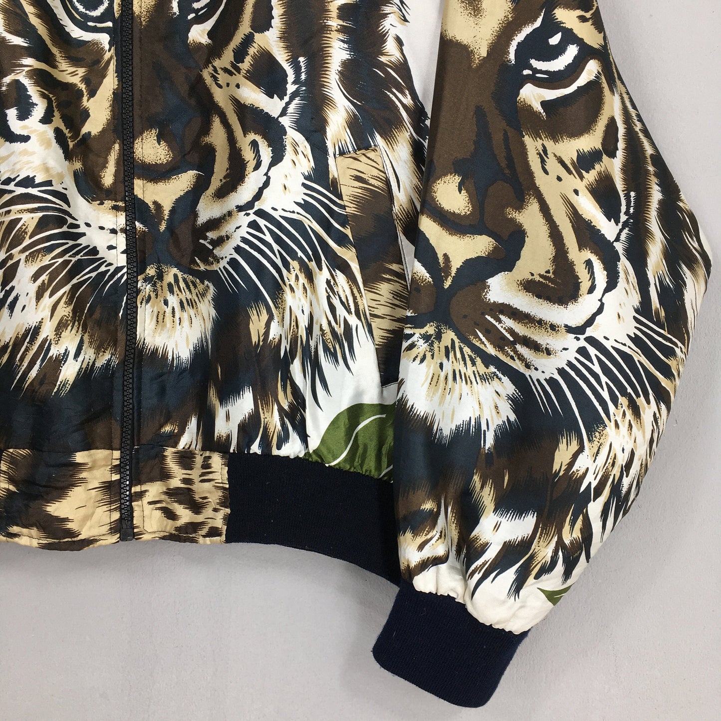 Bomber Baroque Tiger Overprint Jacket XXLarge