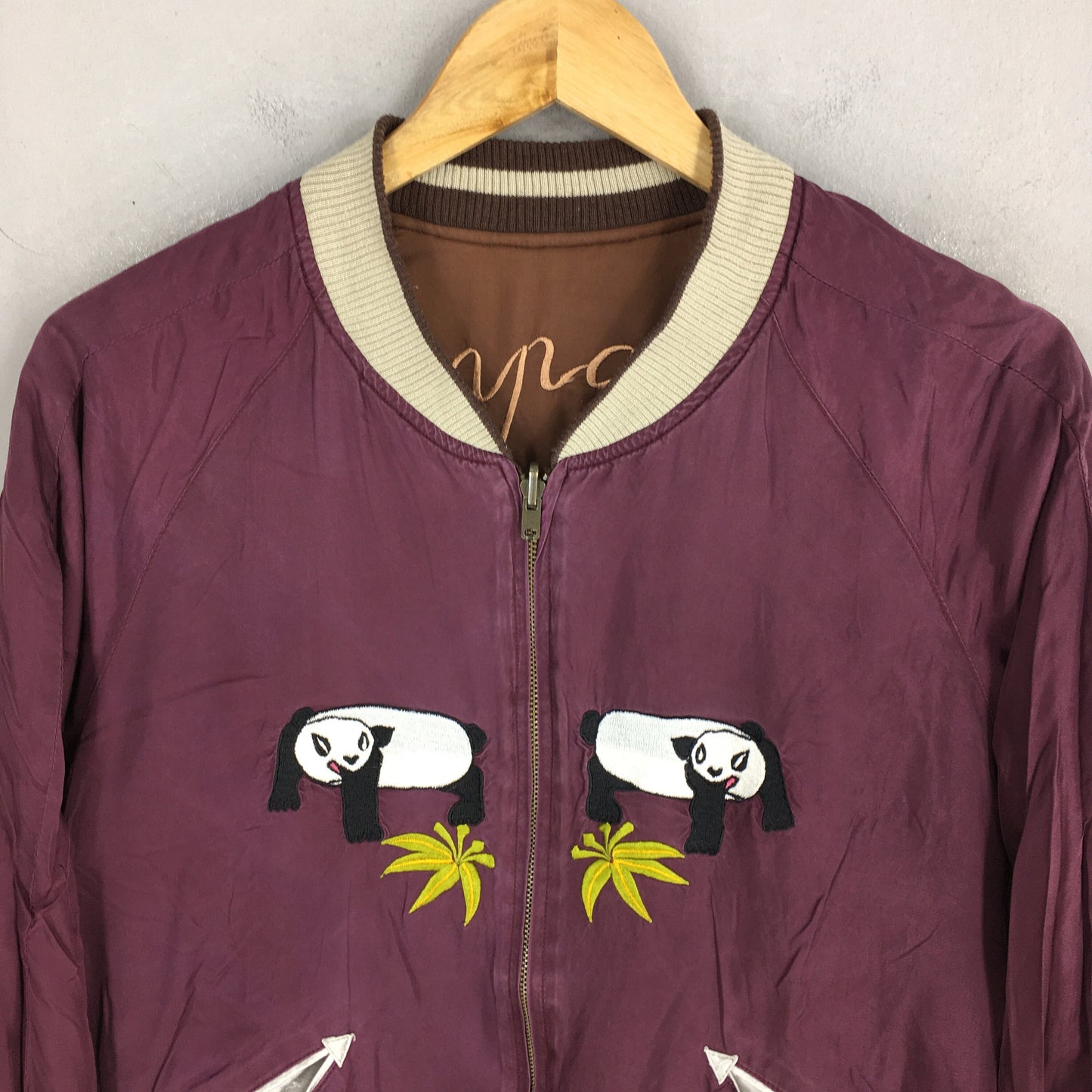 Sukajan Panda Vs Dragon Souvenir Jacket Medium