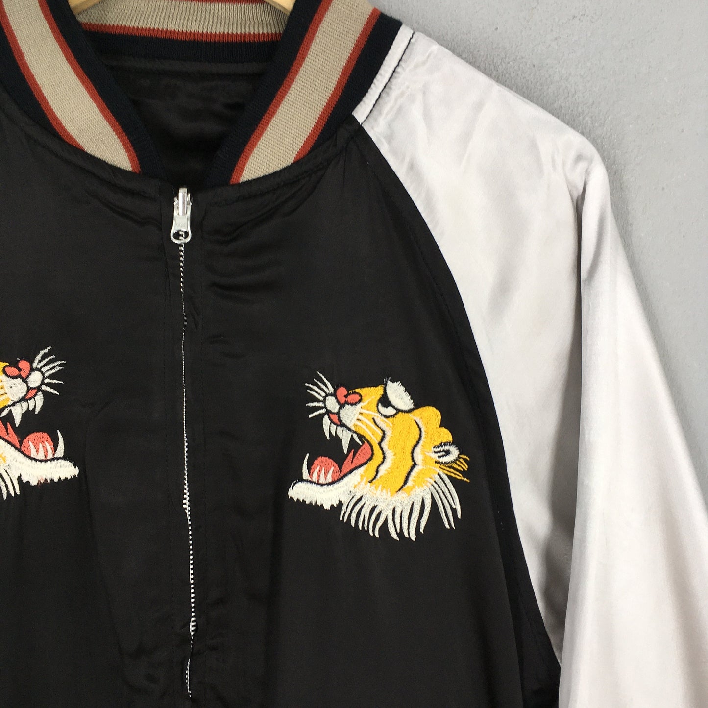 Sukajan Yokosuka Tiger Souvenir Black Jacket Medium