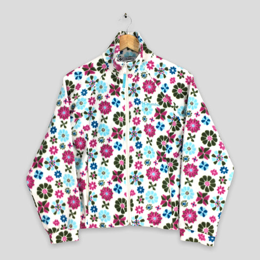 Columbia Sportwear Floral Fleece Jacket Small