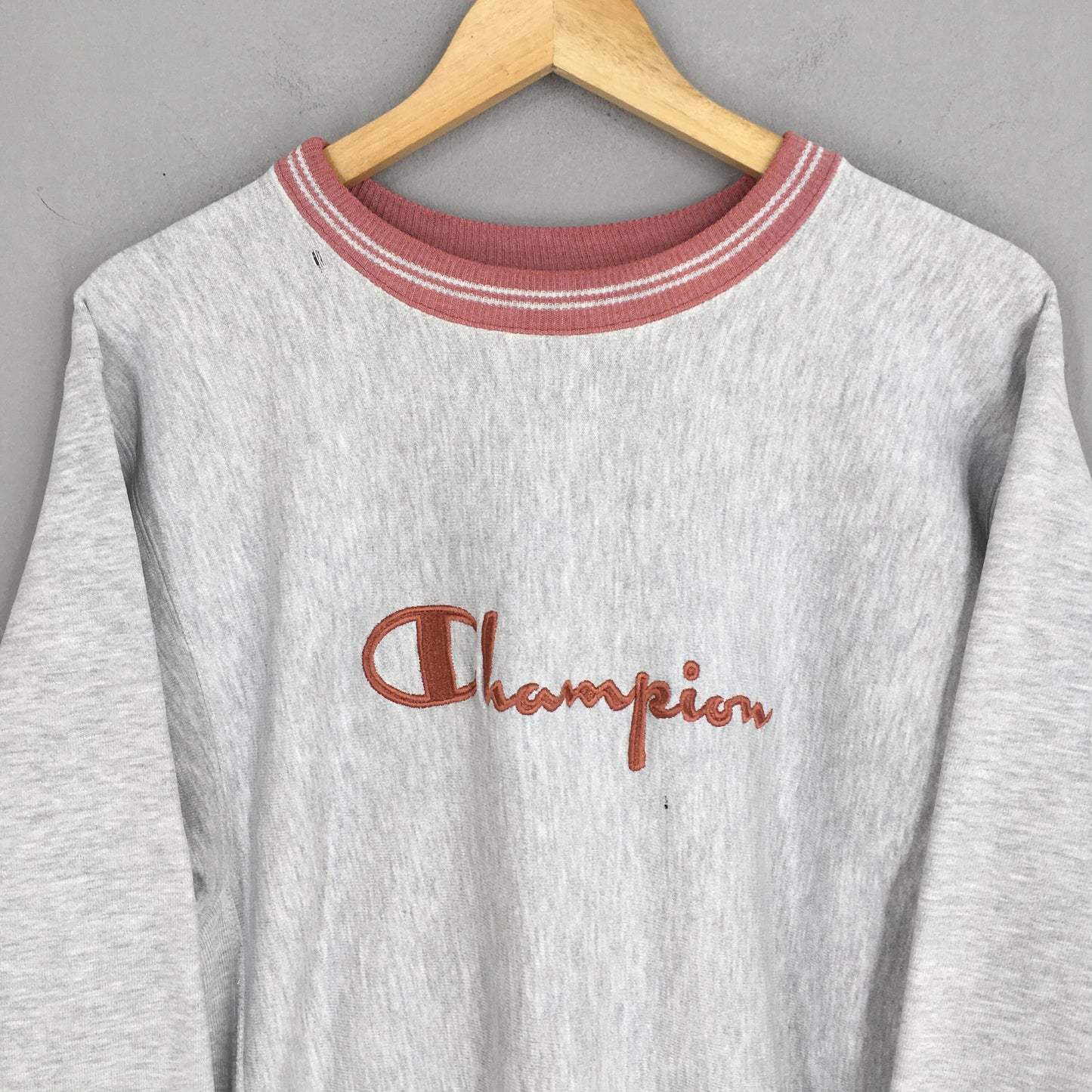 Champion Reverse Weave Gray Sweatshirt Large