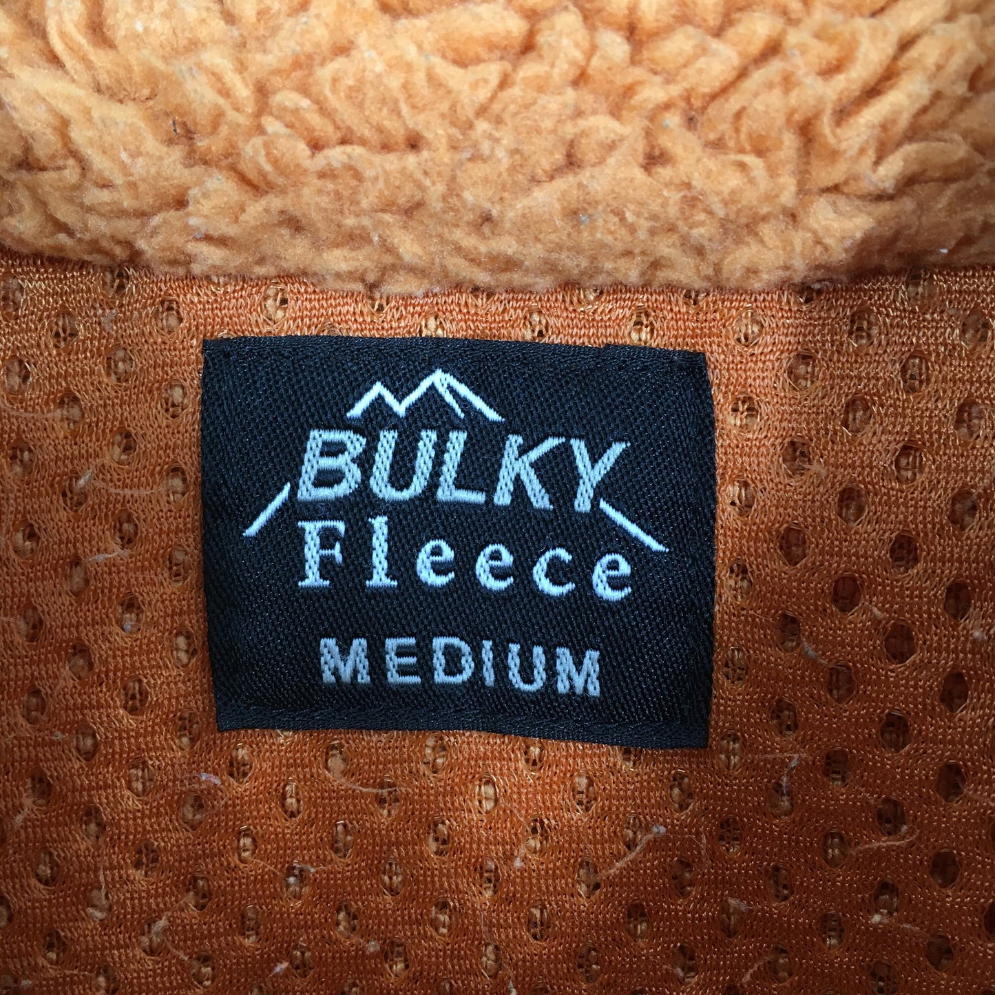 Bulky Fleece Orange Jacket Medium