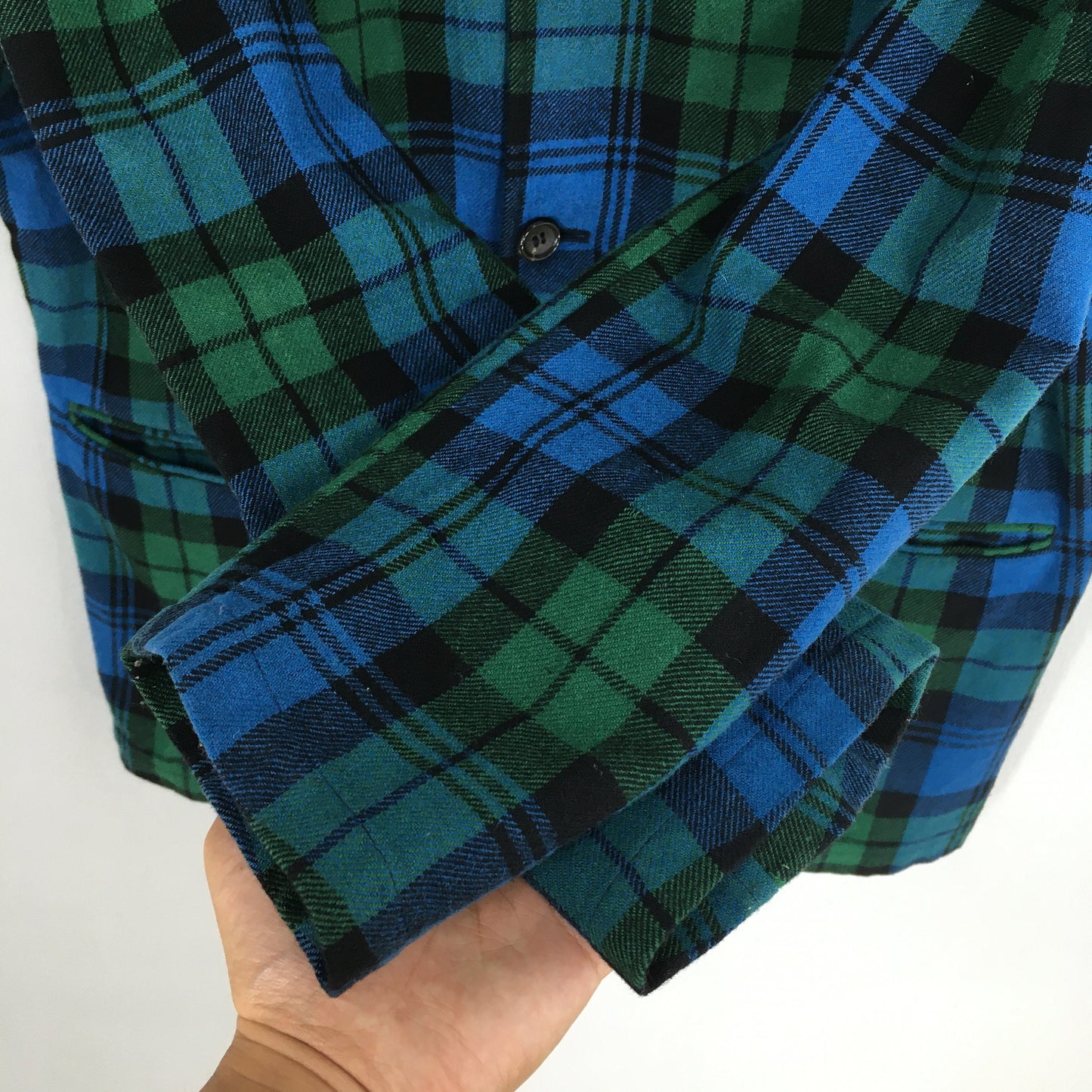 Comme Des Garcons Homme Plaid Checked Wool Coat Medium