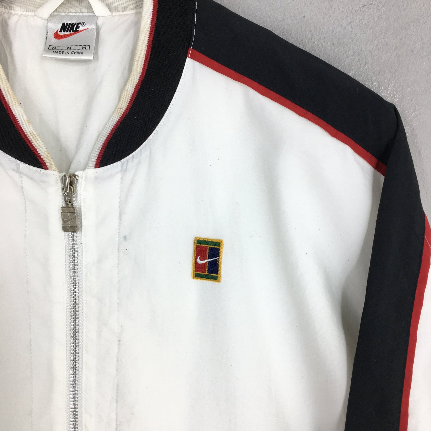 Nike Andre Agassi Windbreaker White Jacket Medium