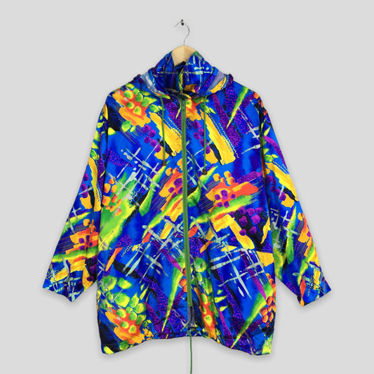 Psychedelic Multicolor Funky Hoodie Jacket Large