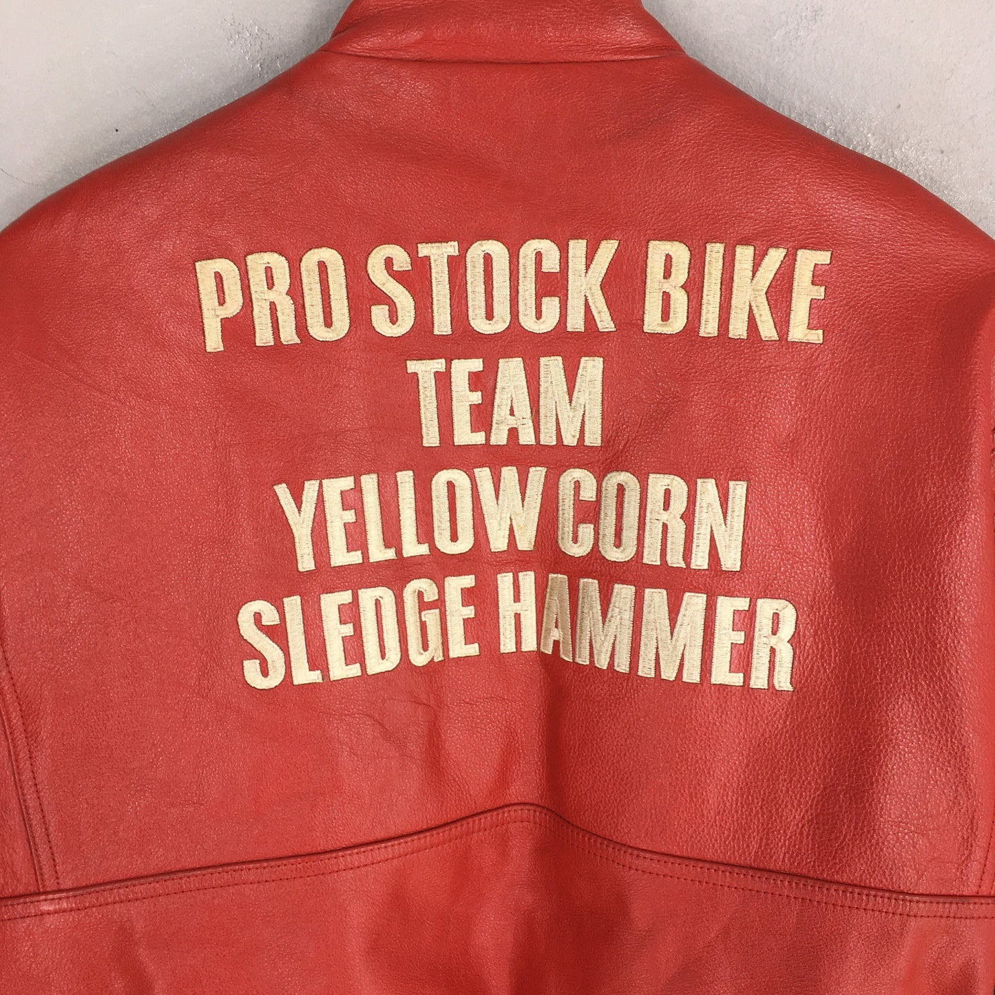 Yellow Corn Motorsports Sledge Hammer Leather Jacket Large