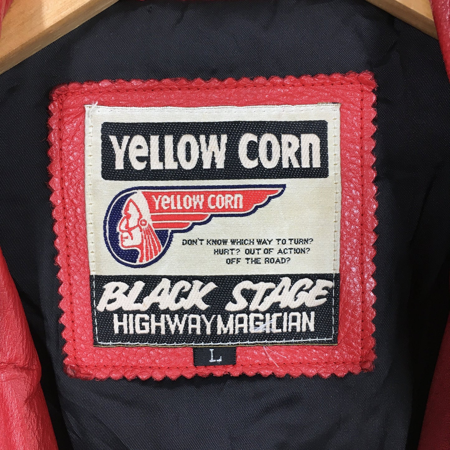 Yellow Corn Motorsports Sledge Hammer Leather Jacket Large