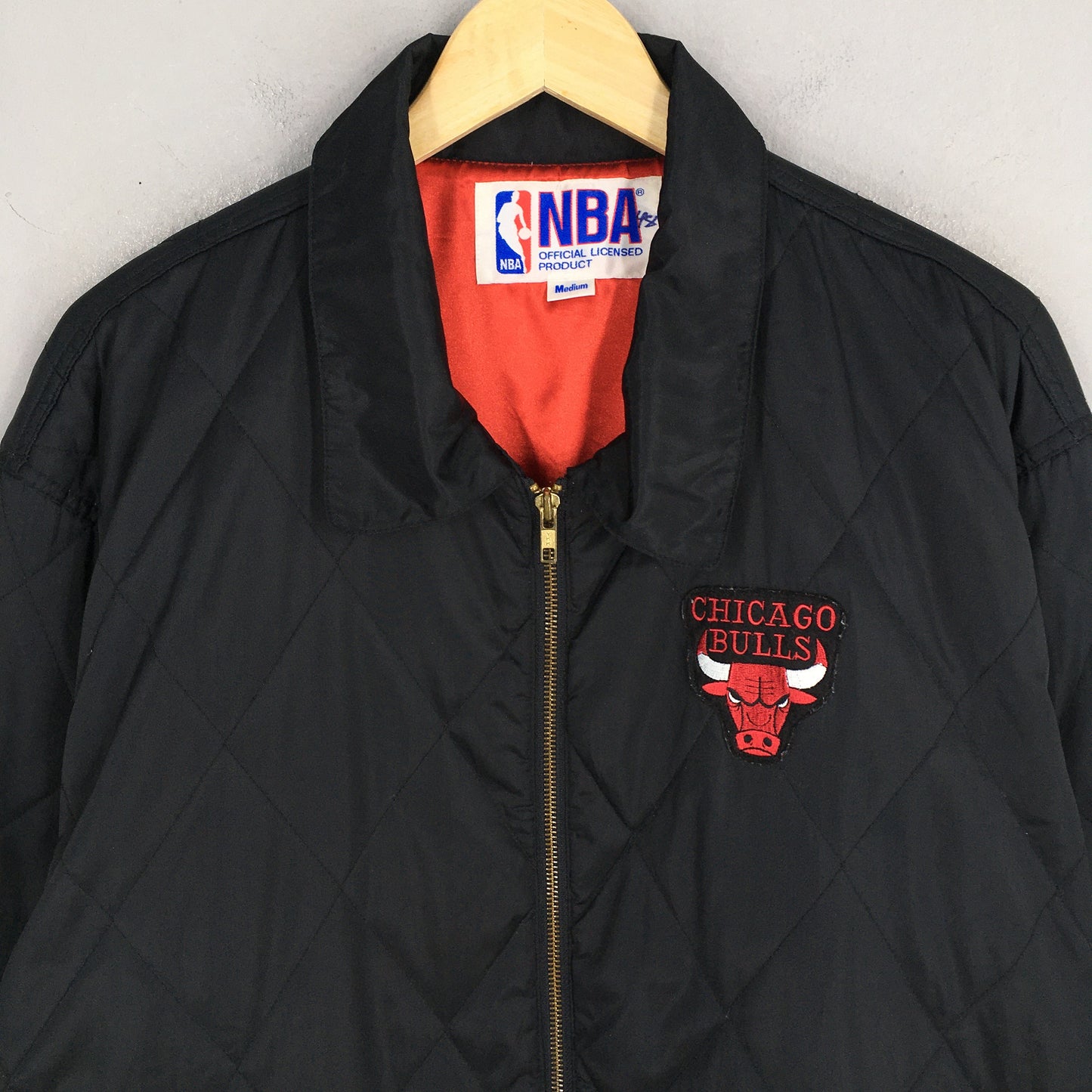 Chicago Bulls Nba Black Varsity Jacket Medium