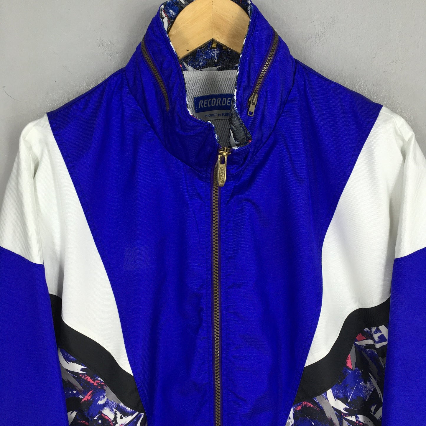 Asics Japan Blue Windbreaker Jacket Large