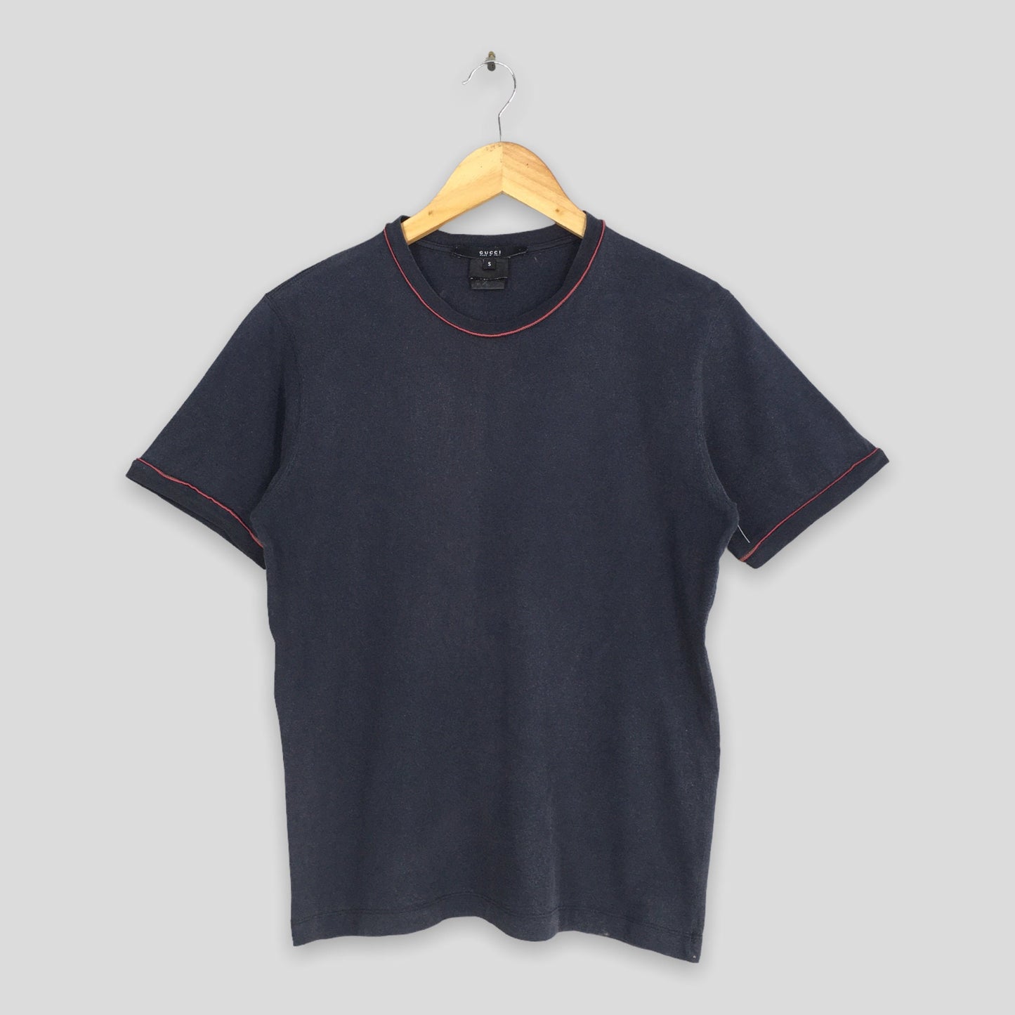 Gucci CC Italy Black Plain T shirt Small