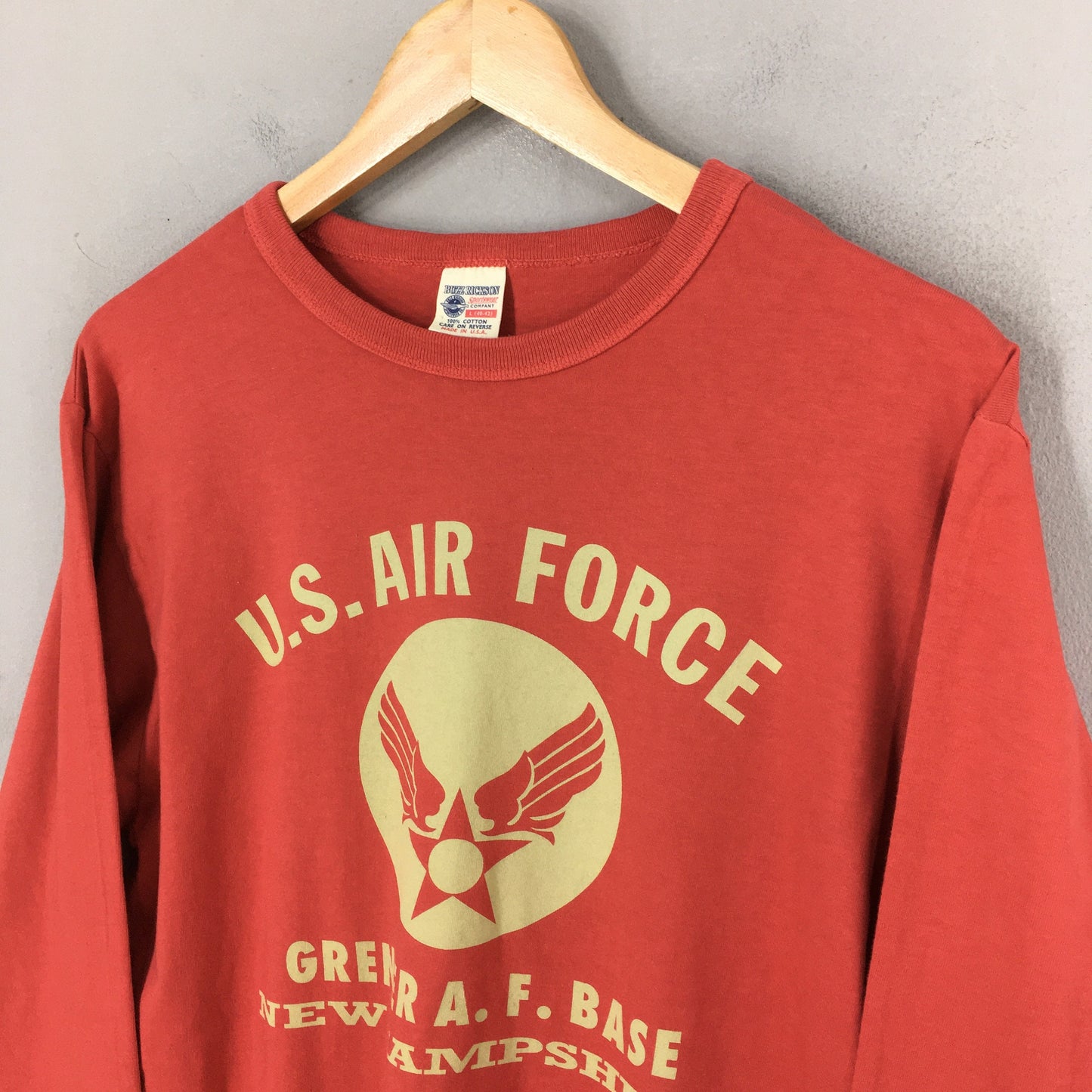 Buzz Rickson Us Air Force Red T shirt Large