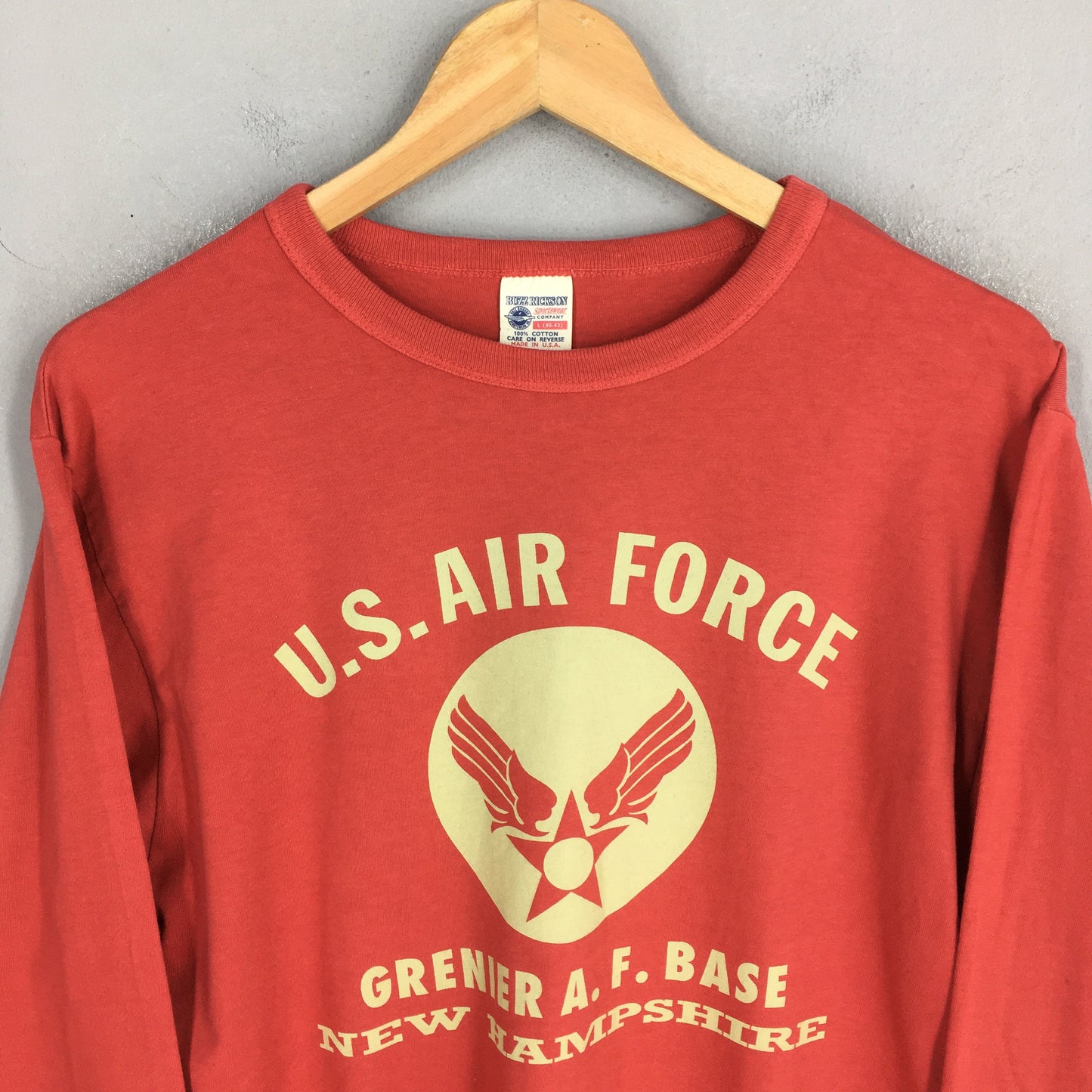 Buzz Rickson Us Air Force Red T shirt Large