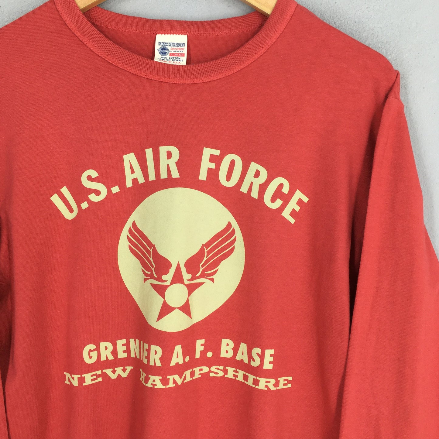 Buzz Rickson Us Air Force Red T shirt Large