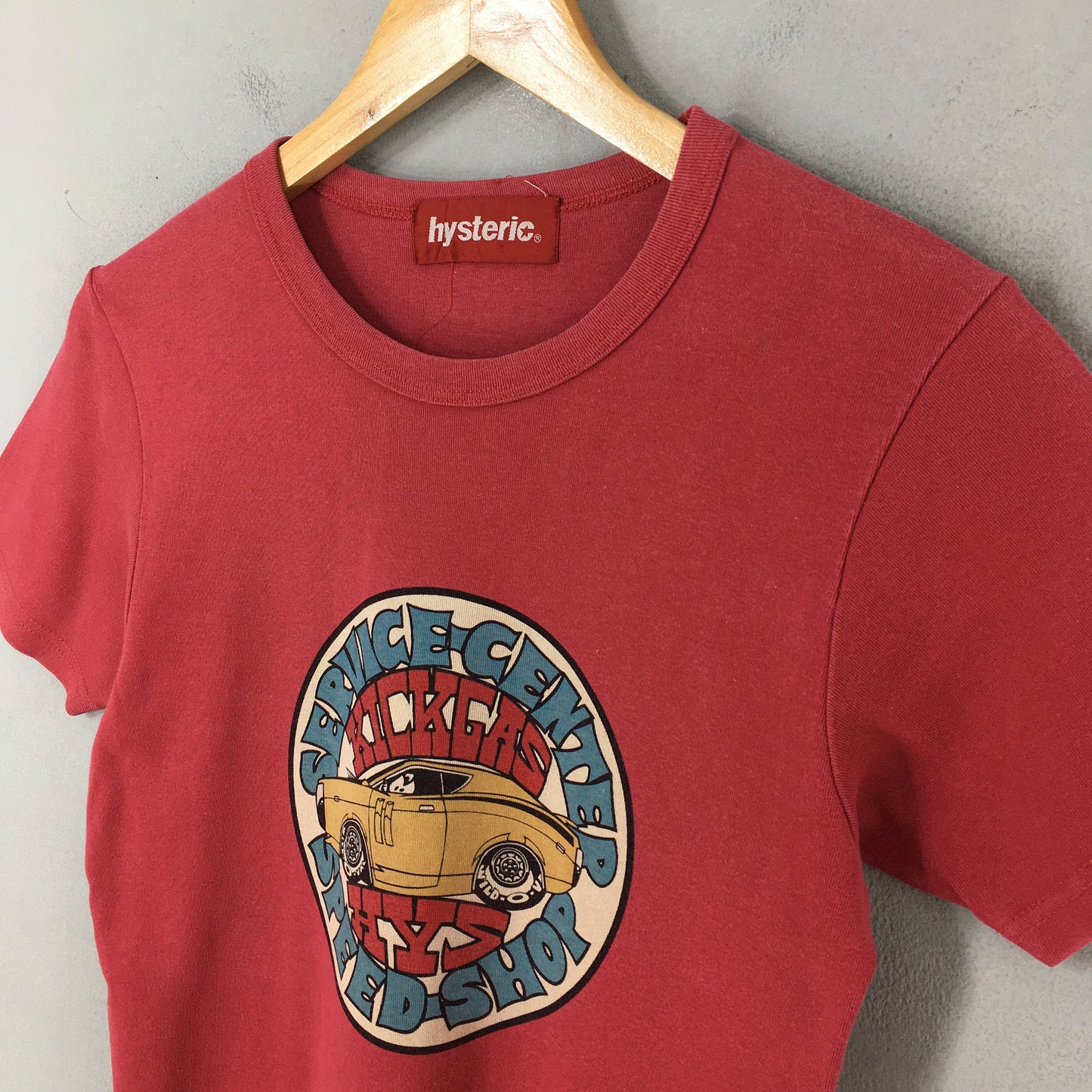 Hysteric Glamour Japan Punk Fashion Red Tshirt XSmall