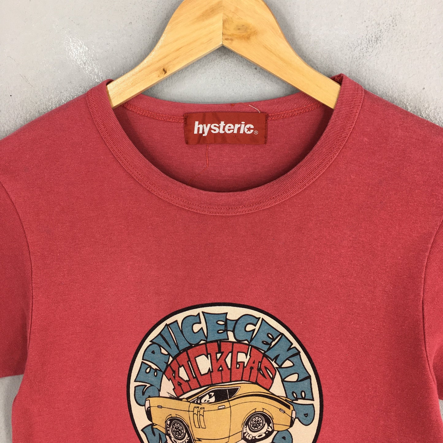 Hysteric Glamour Japan Punk Fashion Red Tshirt XSmall