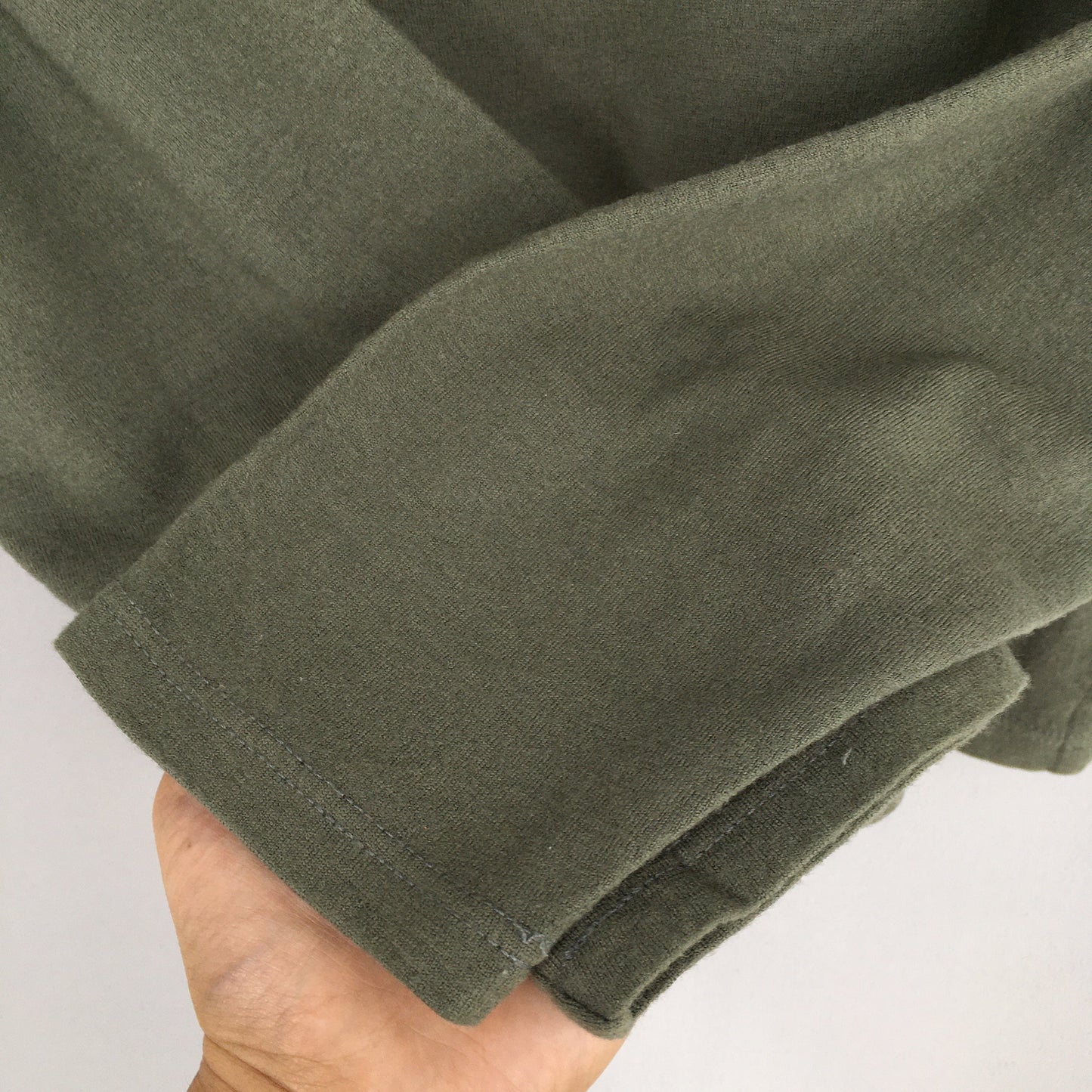 Comme Des Garcons Wool Cropped Olive T shirt Small