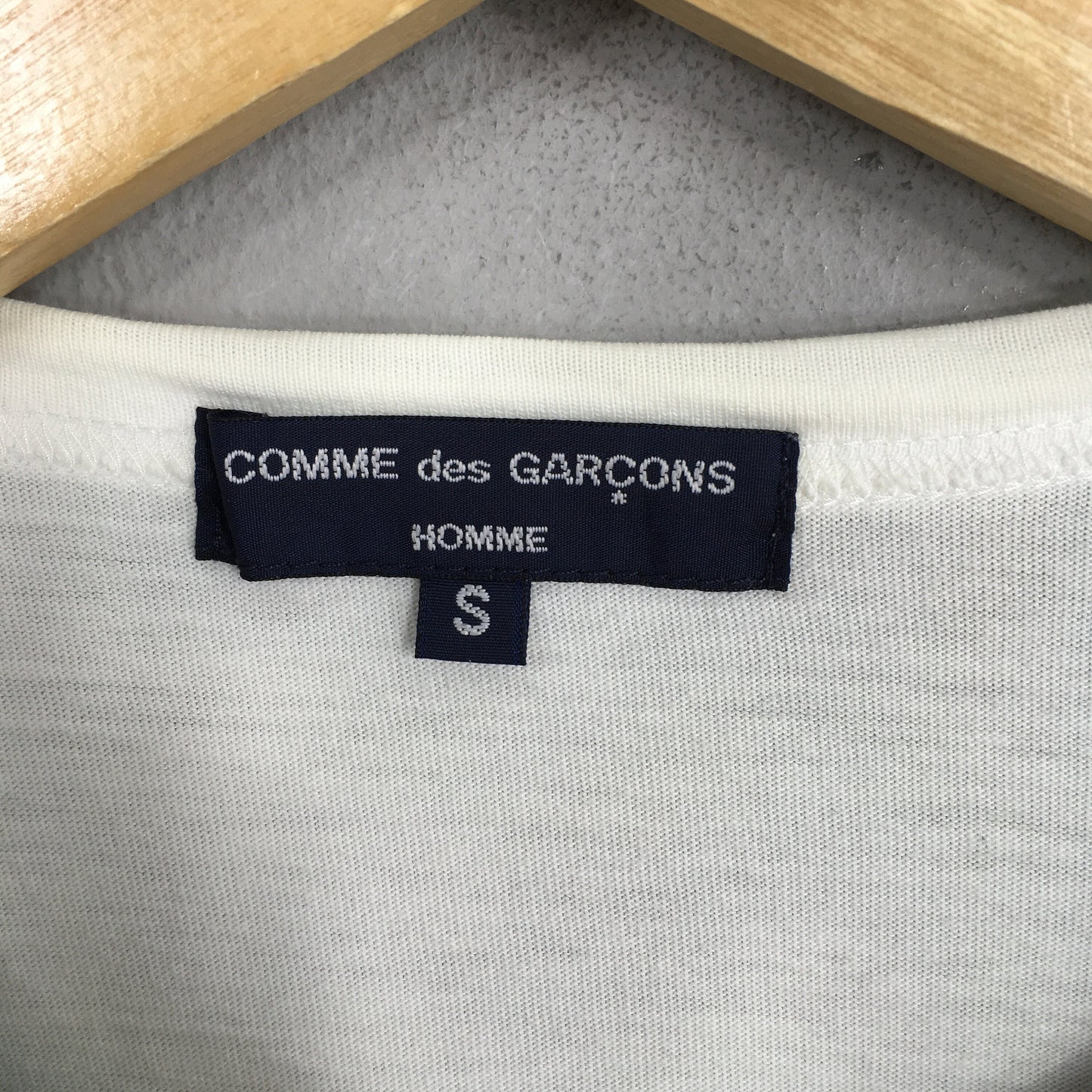 Comme Des Garcons Plaid Checked White T shirt Small