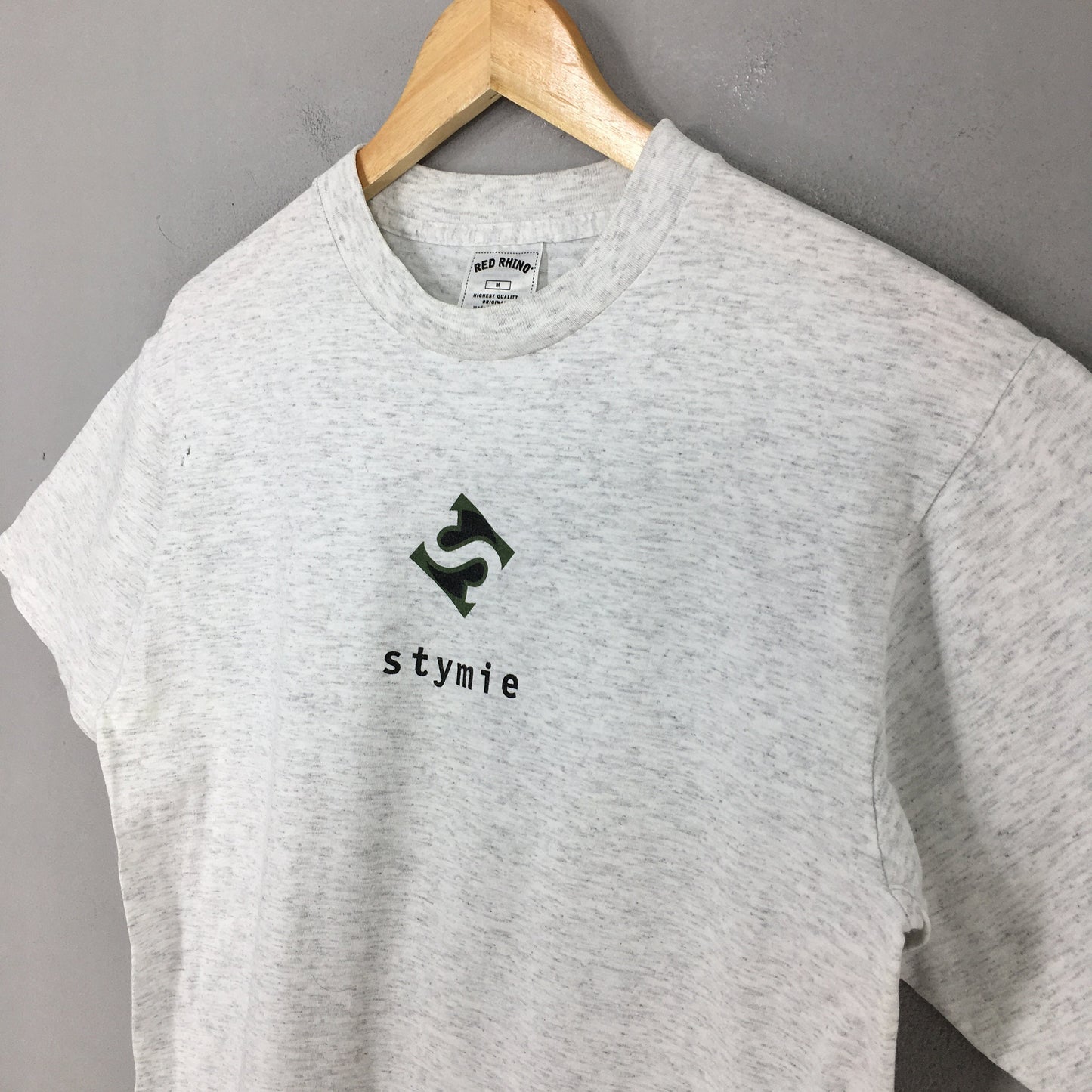 Stymie Skate Streetwear Gray T shirt Medium
