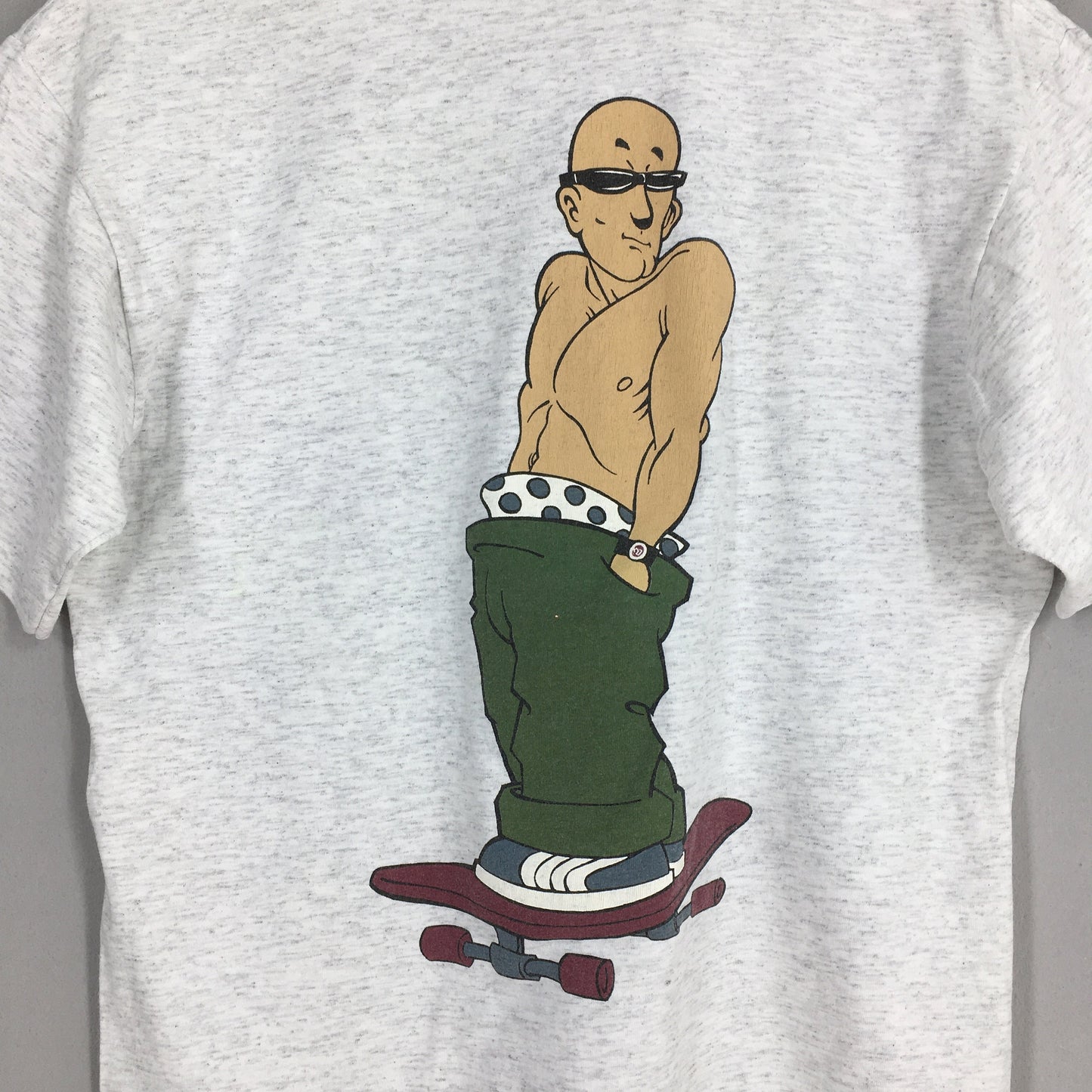 Stymie Skate Streetwear Gray T shirt Medium