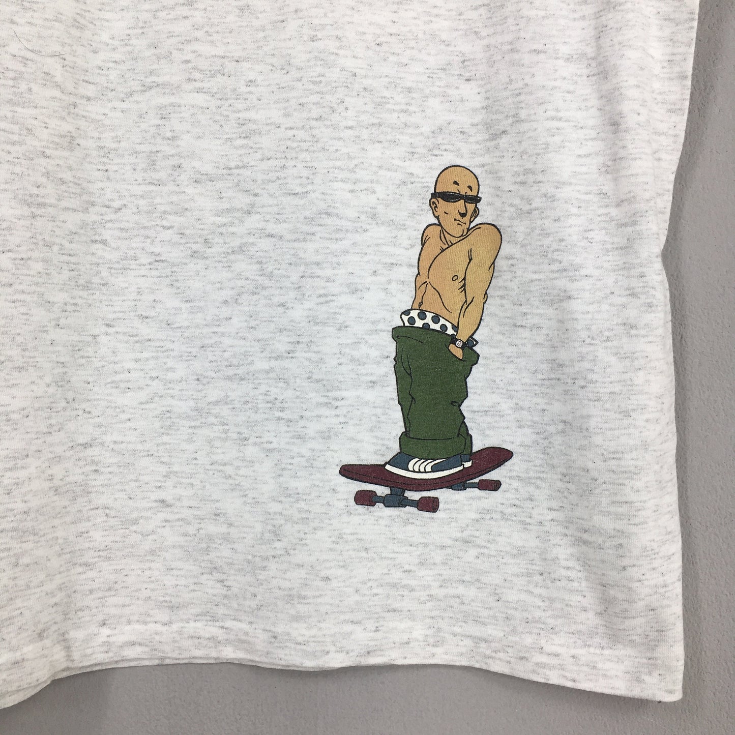 Stymie Skate Streetwear Gray T shirt Medium