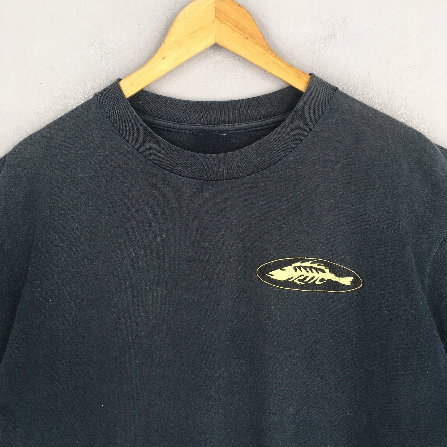 Bronze Age Fishbone Skate Black T shirt Medium