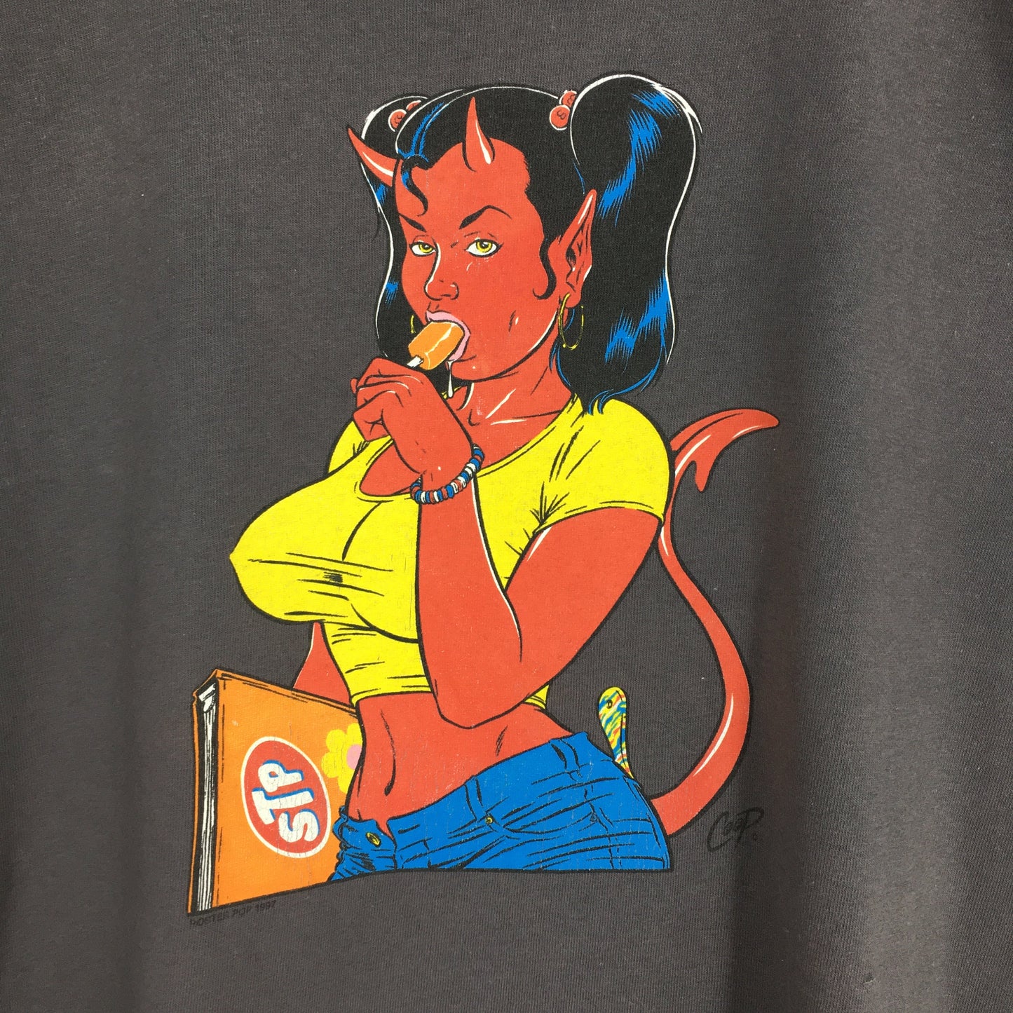 Coop Stone Temple Pilots Pop Art Devil Girl T shirt Medium