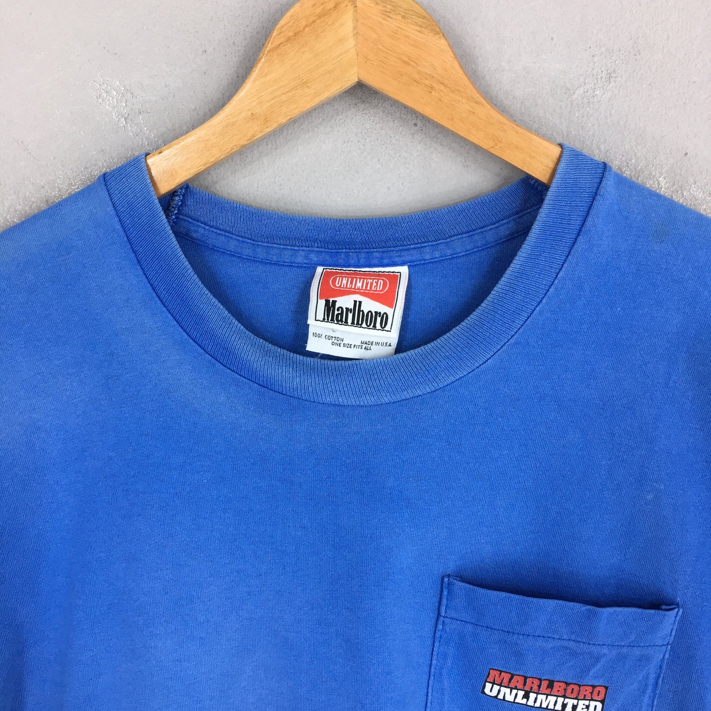 Marlboro Unlimited Blue T shirt Large