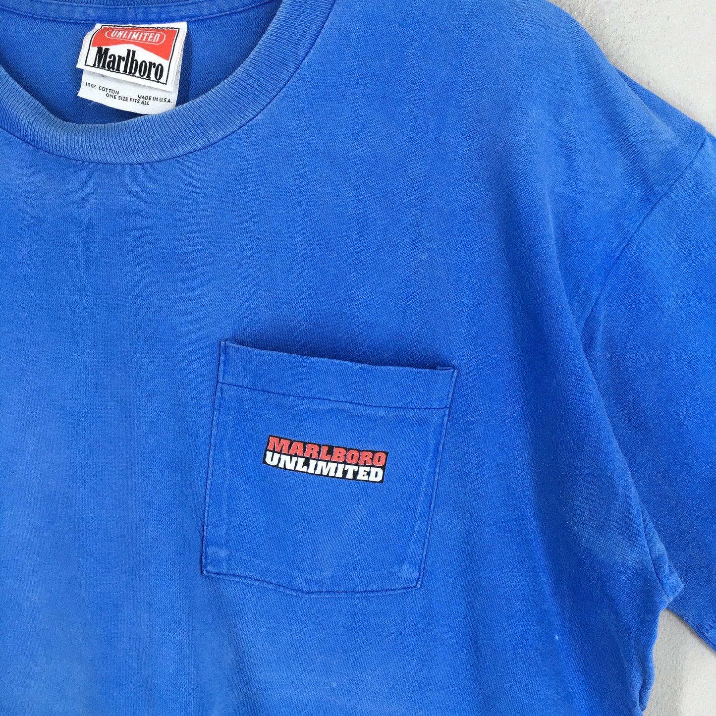 Marlboro Unlimited Blue T shirt Large