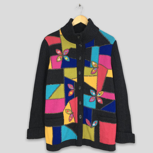 Escada Italy Wool Cardigan Women Long Jacket Medium