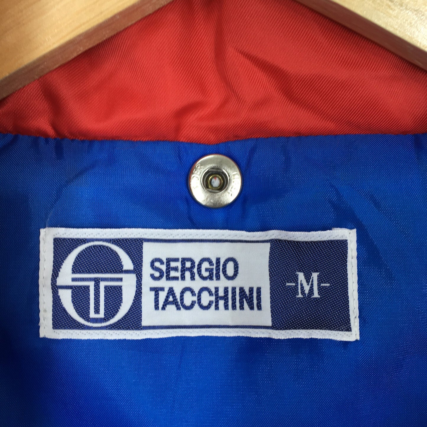 Sergio Tacchini Windbreaker Red Gray Jacket Medium