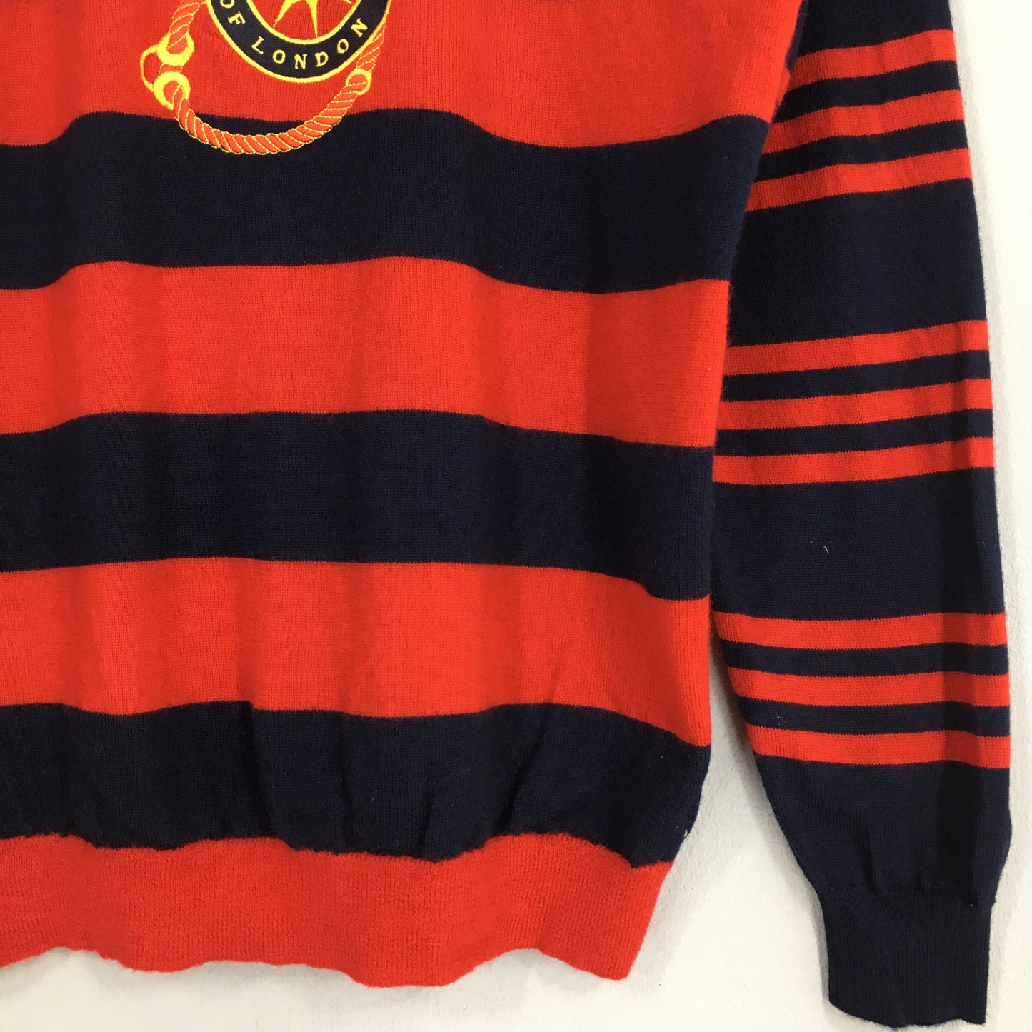 Burberrys Of London Women Stripes Wool Pullover Small