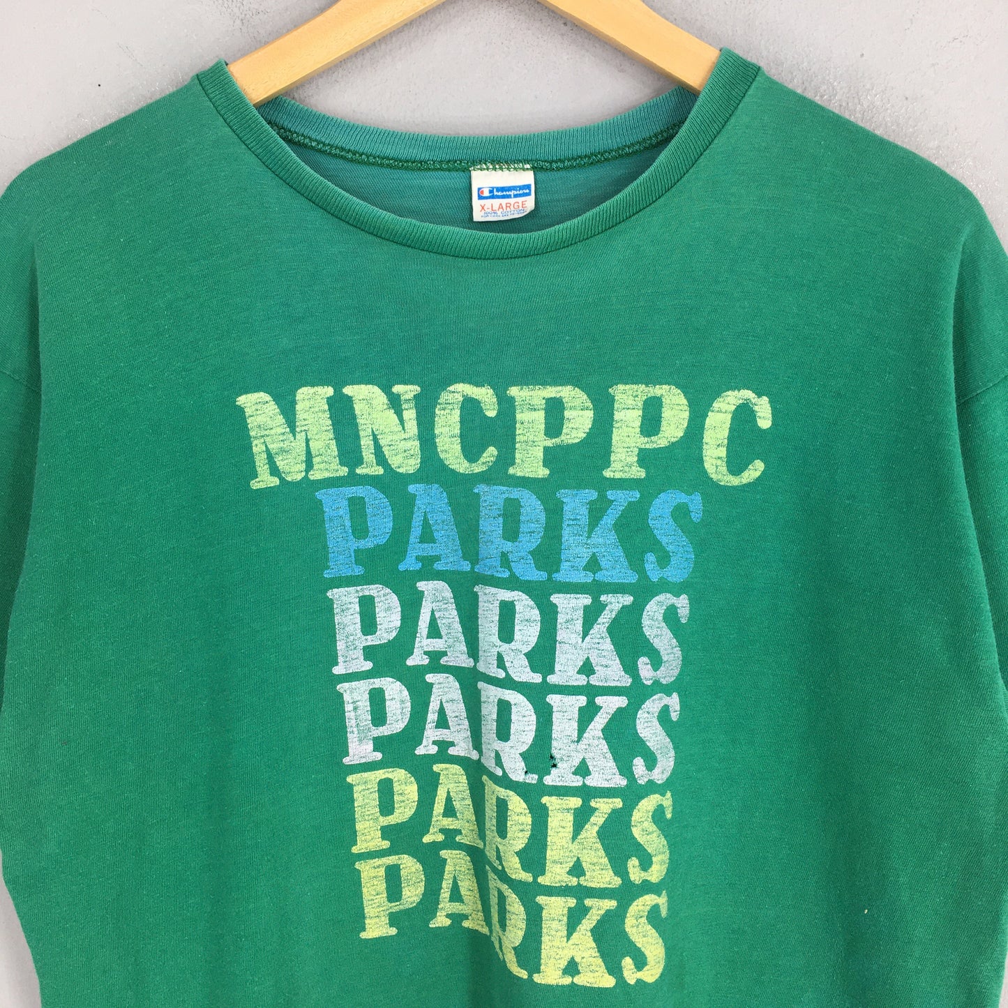 Champion Mncppc Parks Green T shirt XLarge