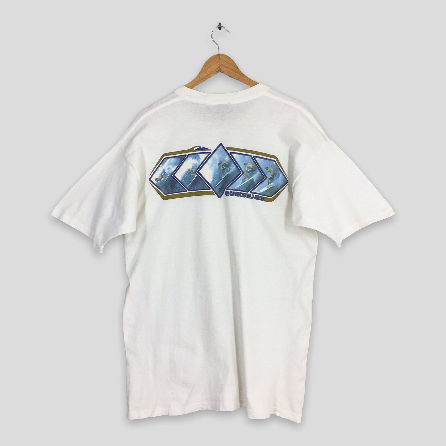 Quiksilver Boardriding Surf White T shirt XLarge