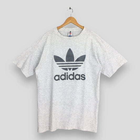 Adidas Trefoil Sportswear Gray T shirt Large