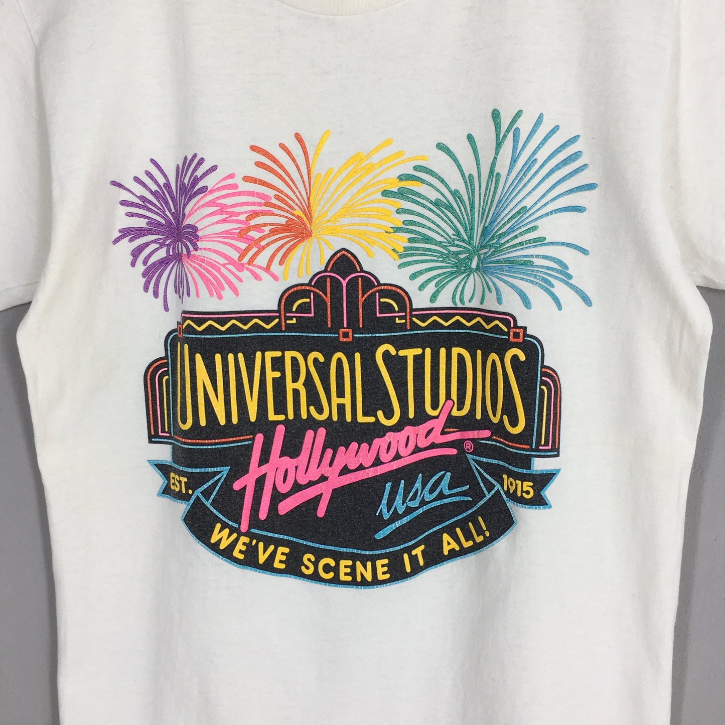 Universal Studios Hollywood Usa White T shirt Medium