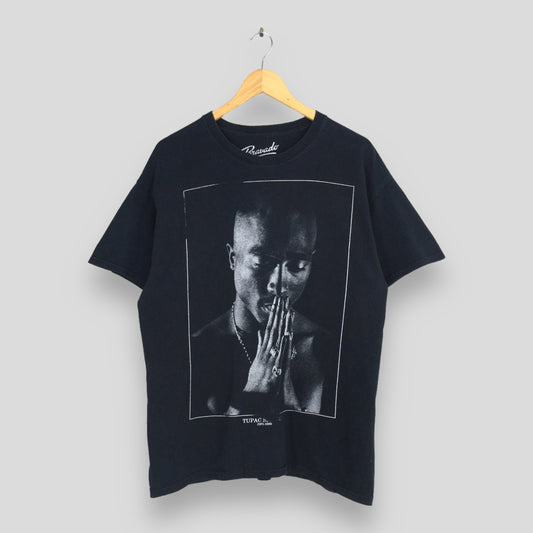 Tupac Shakur Rapper Makaveli Black T shirt Large