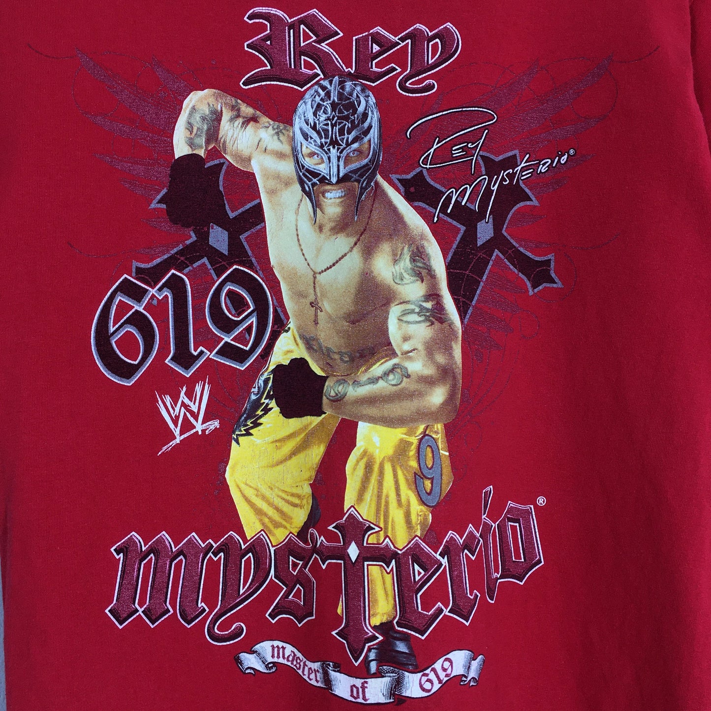 WWE Rey Mysterio Wrestling 619 Red T shirt Medium