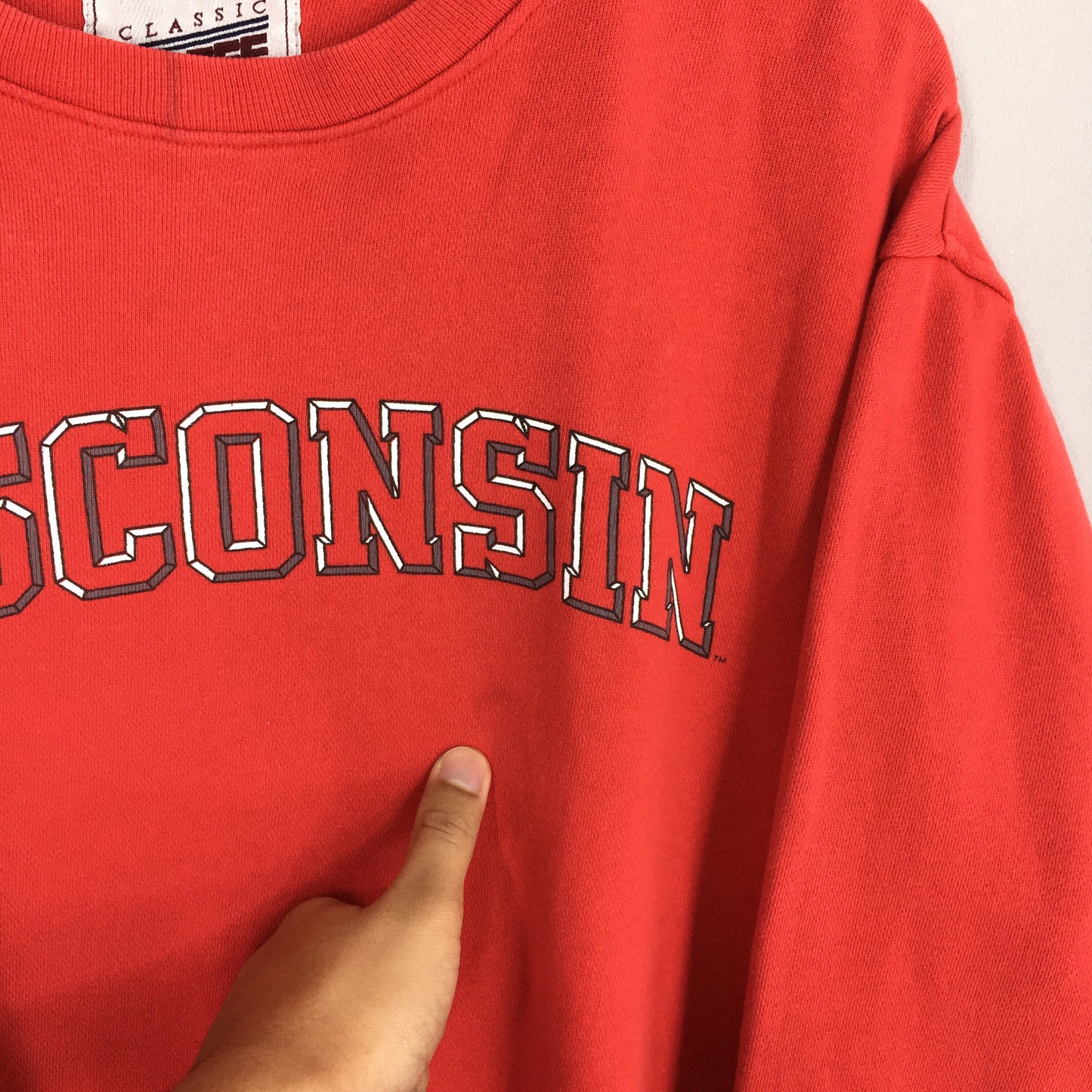 Wisconsin State Usa Red Sweater XLarge