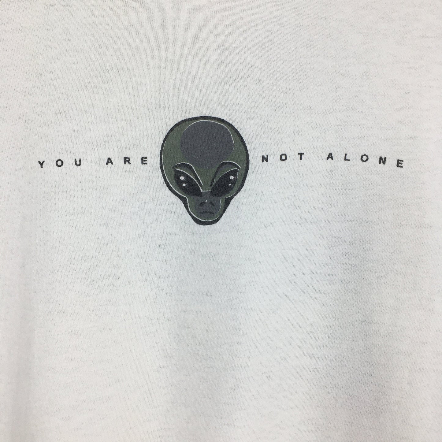 Alien Head Illegal Alien White T shirt Medium