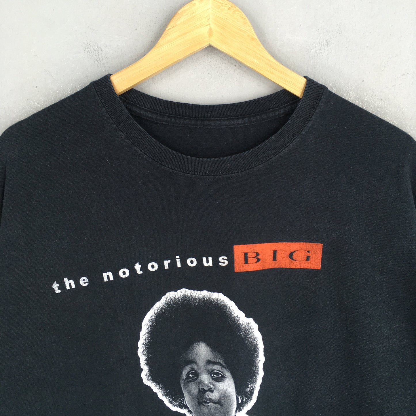 The Notorious Big Rapper Black T shirt XLarge