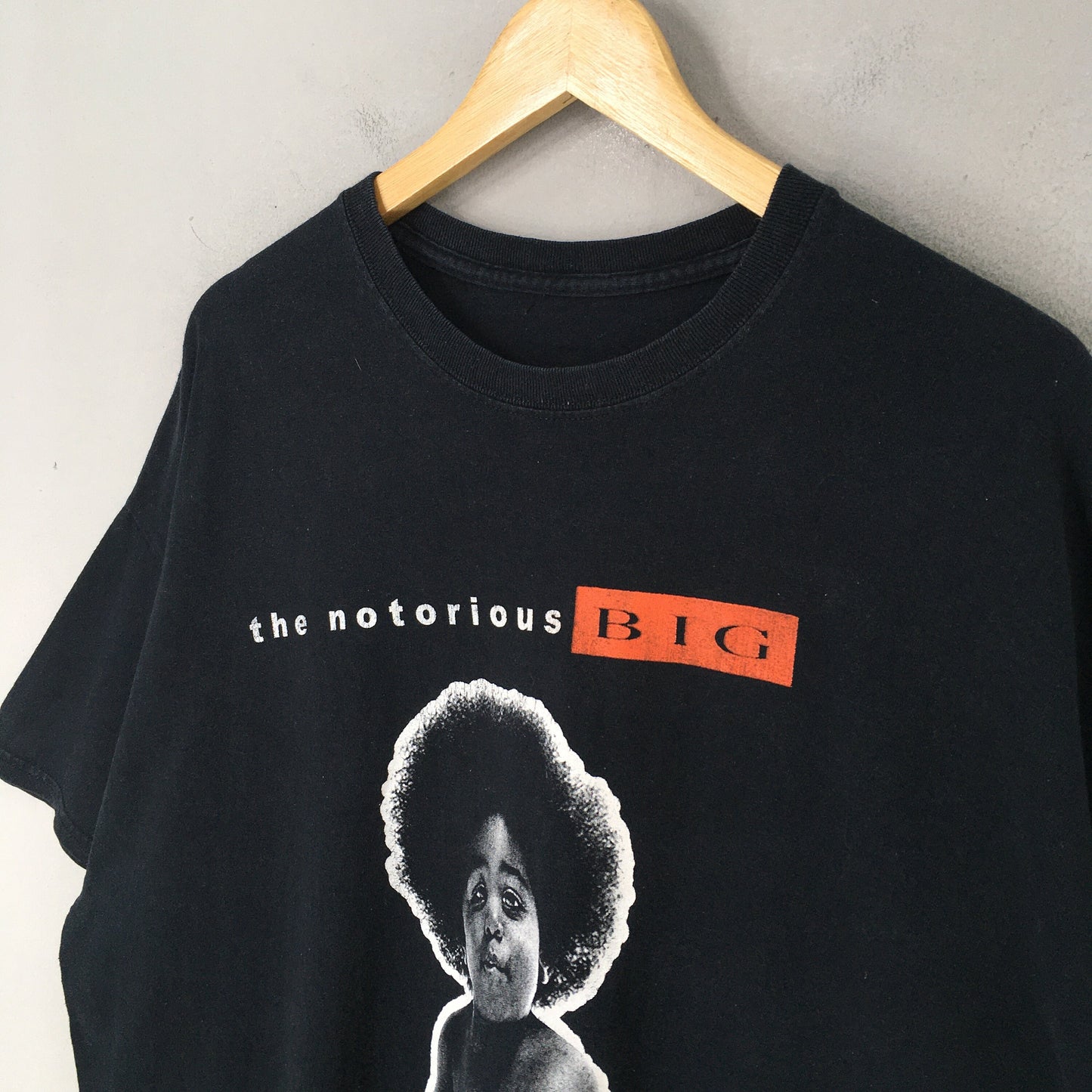 The Notorious Big Rapper Black T shirt XLarge