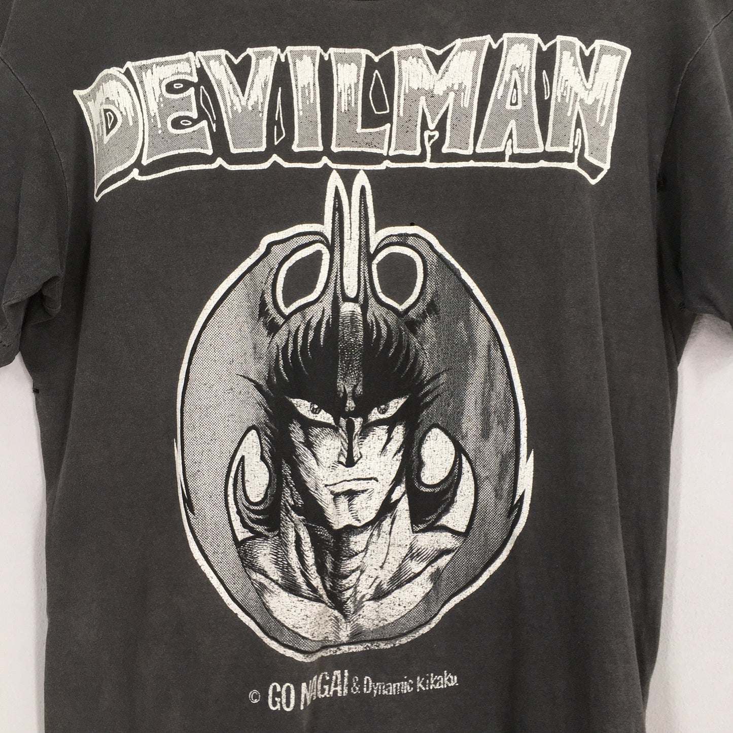 Devilman Japanese Manga Black T shirt Large