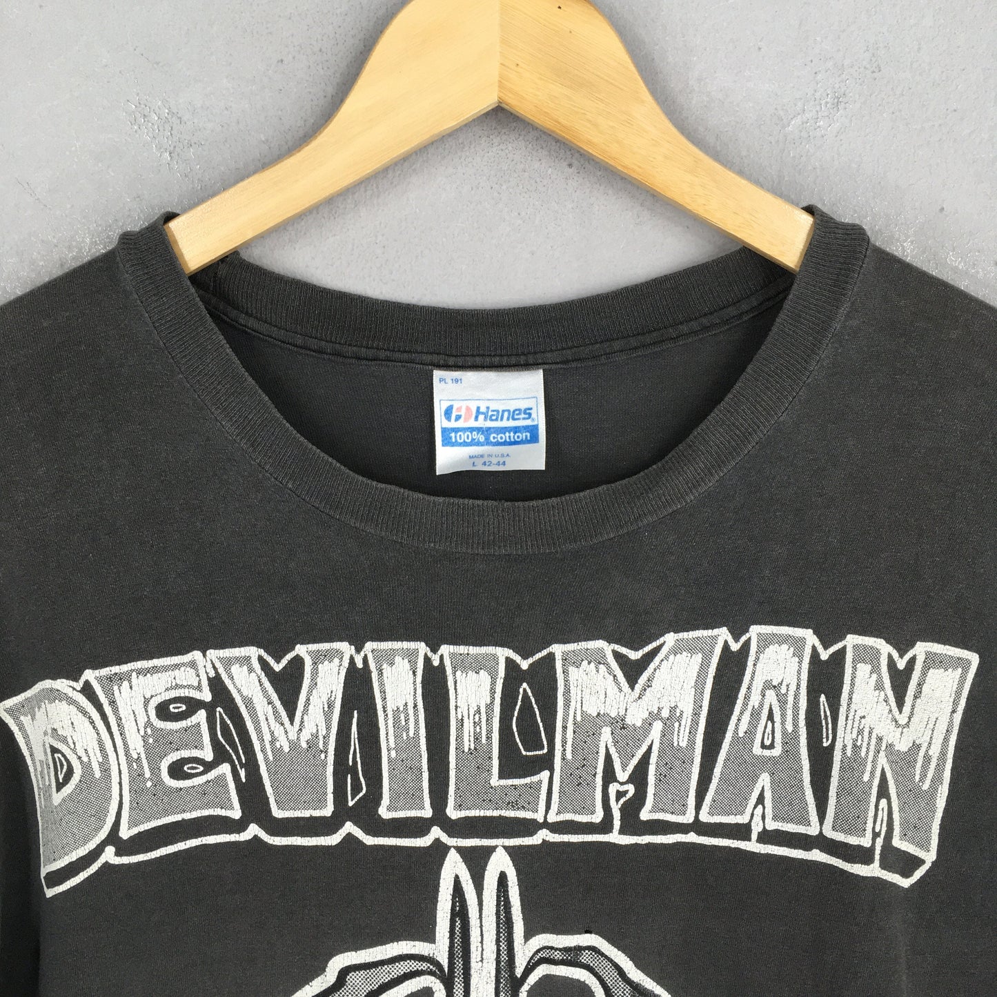 Devilman Japanese Manga Black T shirt Large