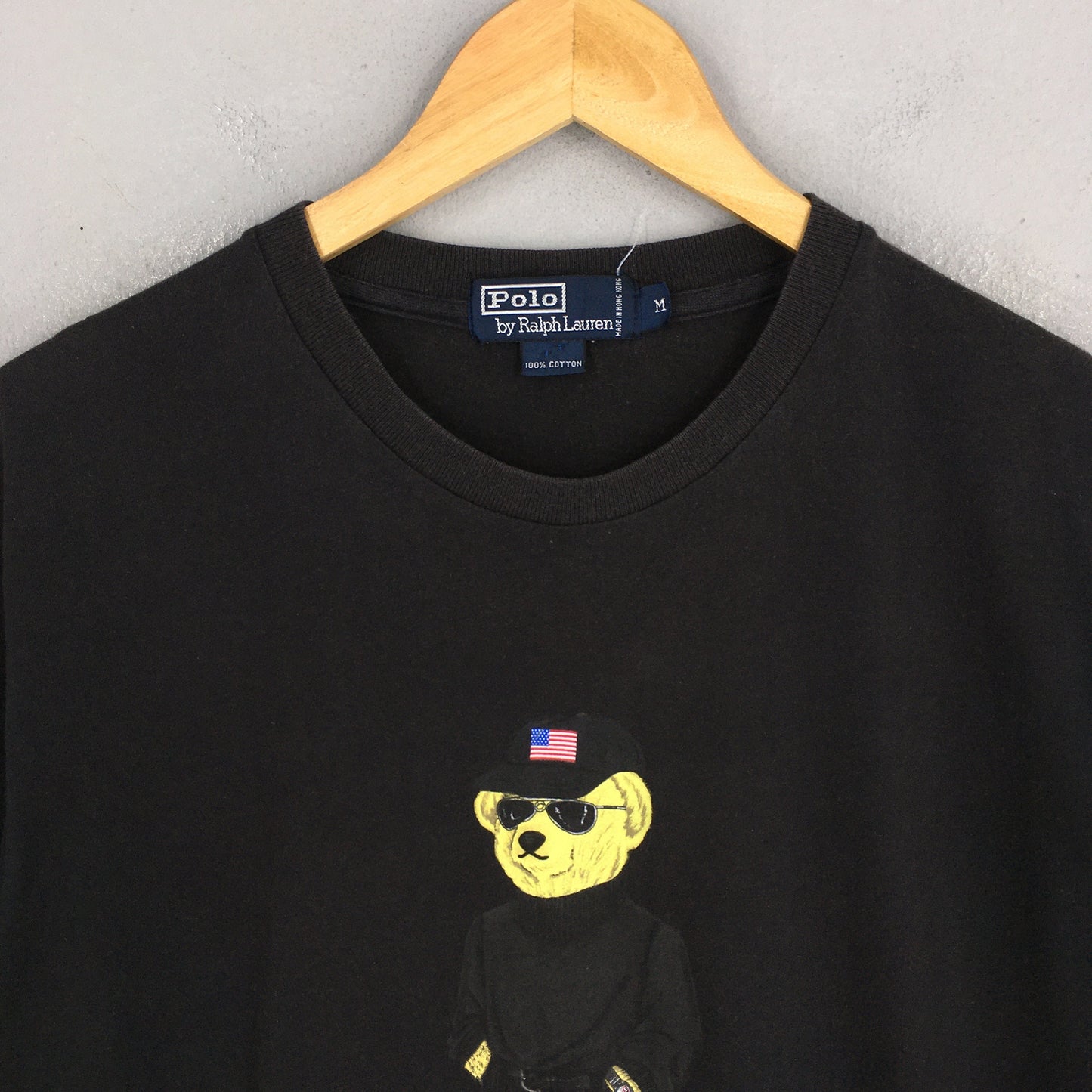 Polo Sport Ralph Lauren Polo Bear Black T shirt Medium